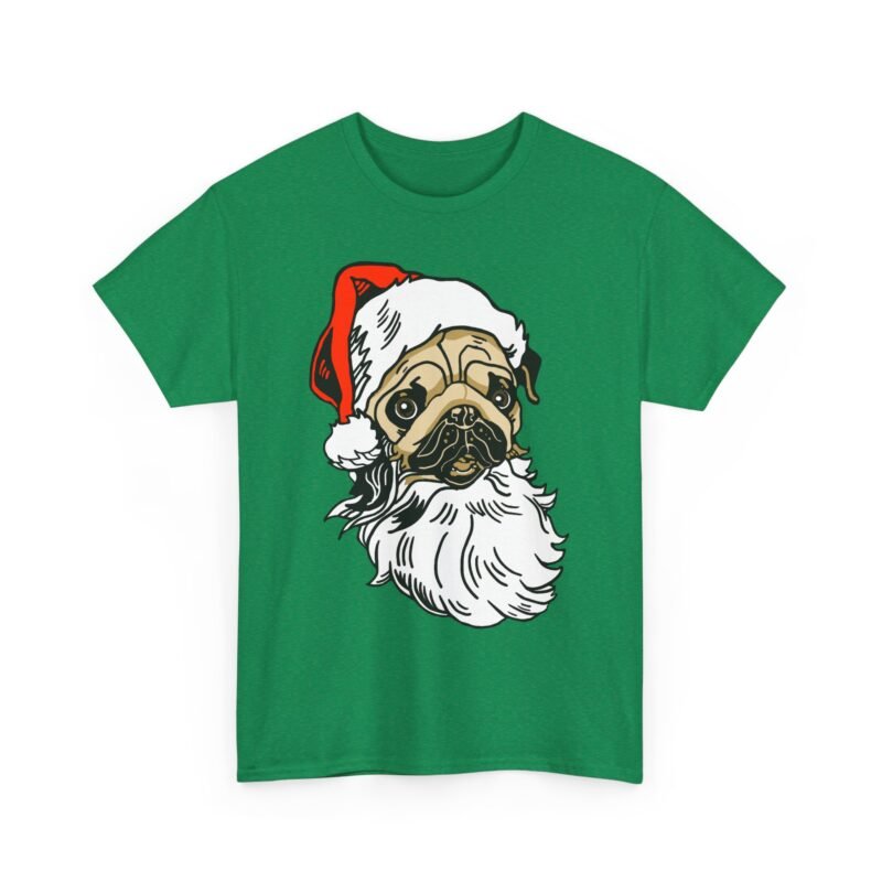 🎅🐾 Pug Santa Unisex T-Shirt – Ho Ho Hilarious Holiday Vibes