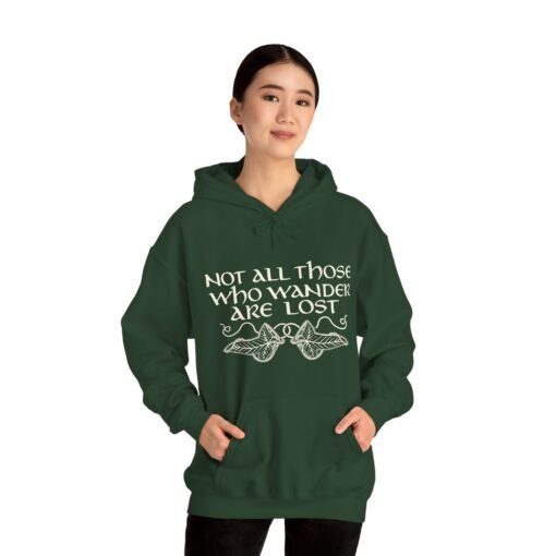 🌿 Not All Those Who Wander Are Lost Unisex Hoodie – For the True Adventurer - Image 5