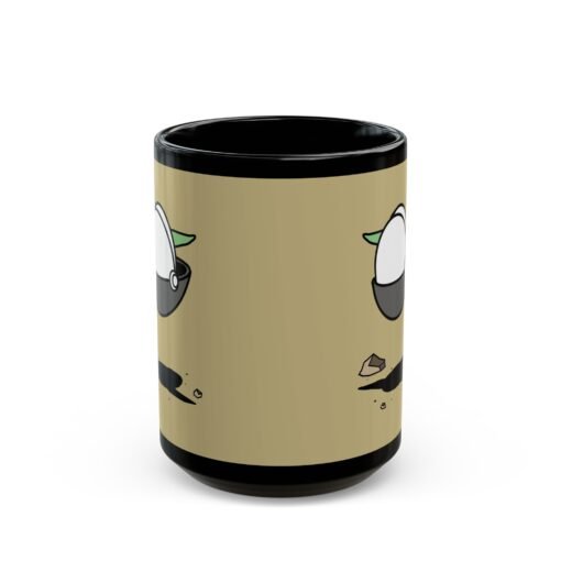 ☕🛸👶🌌 Floating Away Black Mug – Sip While You Hover - Image 7