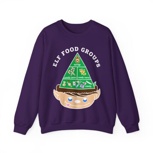 🍬 Elf Food Groups Unisex Sweatshirt – Warm, Whimsical, and Loaded with Sugar - Image 12
