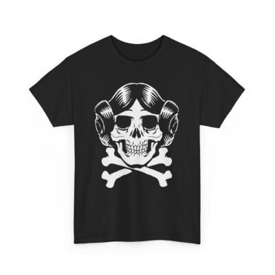 ☠️👸 Rebel Skull Unisex T-Shirt – Princess Power with a Dark Twist
