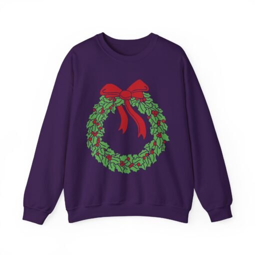 🎄 Holiday Wreath Unisex Sweatshirt – Cozy Up in Classic Christmas Style - Image 13