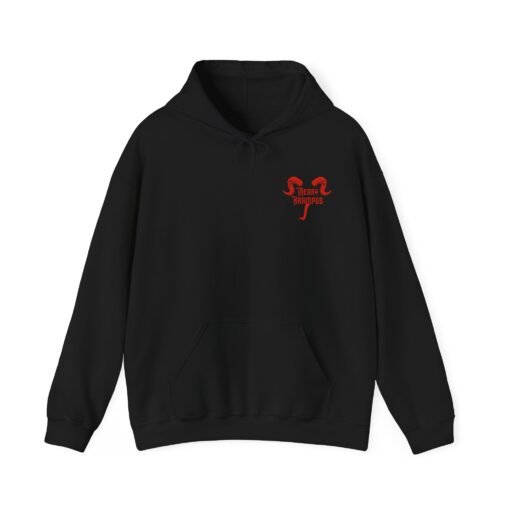 🎄👹 Merry Krampus Unisex Hoodie – Cozy Up with Claus’s Creepy Cousin - Image 2