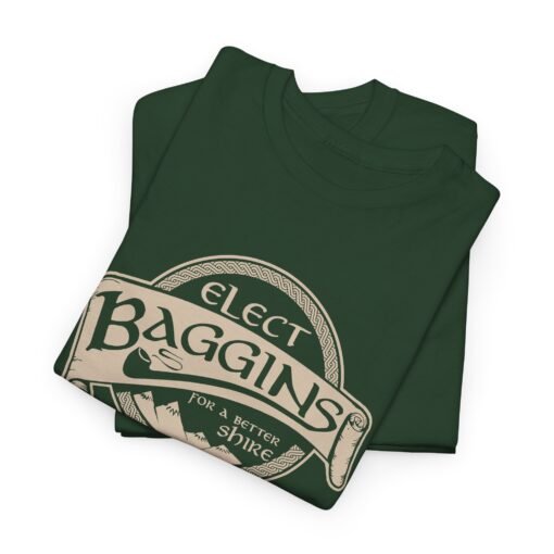 🌿 Elect Baggins for The Shire Unisex T-Shirt – Vote for Second Breakfast - Image 2