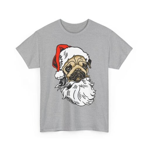 🎅🐾 Pug Santa Unisex T-Shirt – Ho Ho Hilarious Holiday Vibes - Image 11