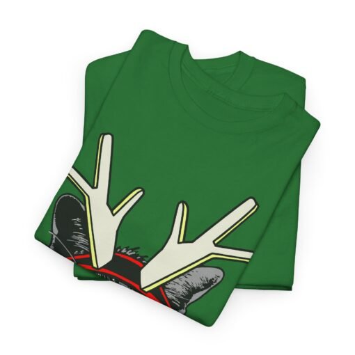 🦌🐱 Rudolph the Reindeer Cat Unisex T-Shirt – Purr-fectly Festive Feline Fun - Image 2