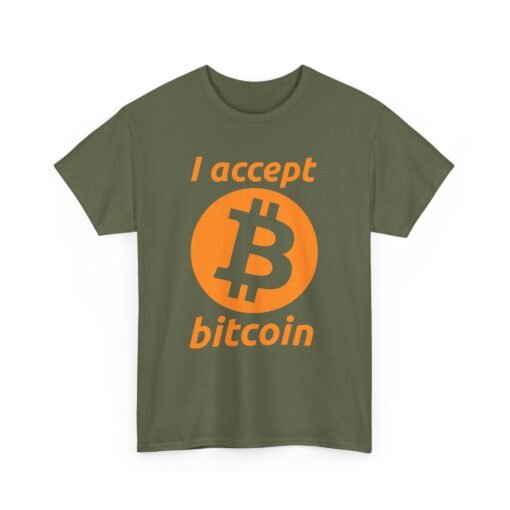 ₿💸 I Accept Bitcoin Unisex T-Shirt – Wear Your Wallet - Image 14