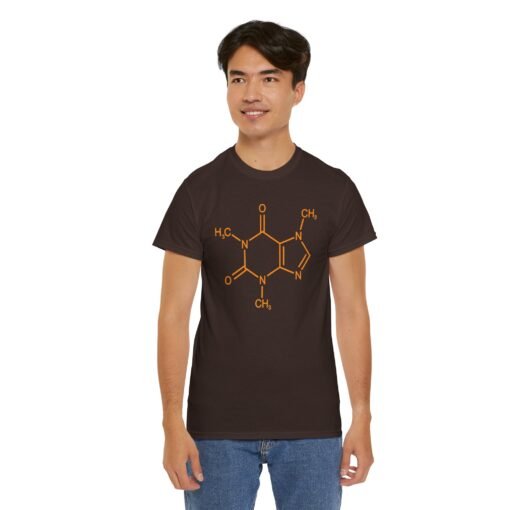 ☕🧪 Caffeine Molecule Unisex T-Shirt – Fuel Your Brain in Style - Image 7