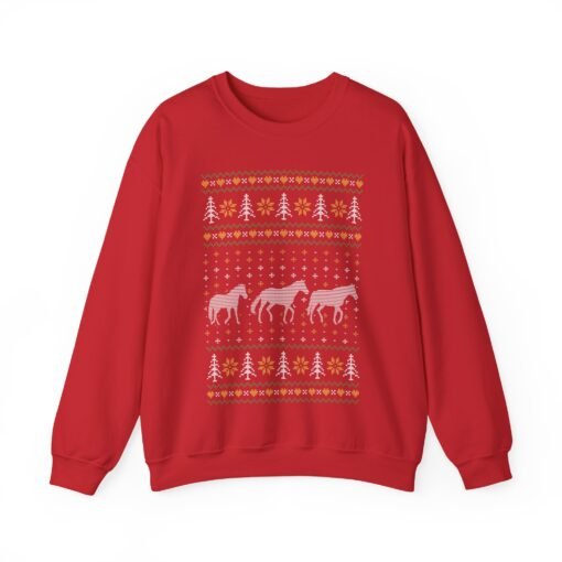 🎄🐎 Ugly Christmas Horse Sweatshirt – Trot Into the Holidays with Style - Image 15