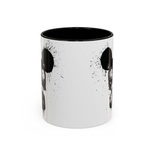 🐭☣️ Gas Mask Mouse Accent Mug – Sip with a Side of Strange - Image 9