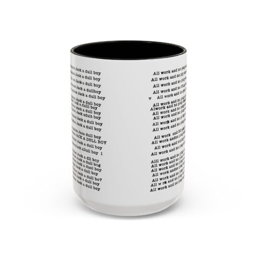 ☕ All Work and No Play Color Accent Mug – A Sip of Madness - Image 49