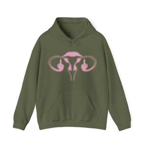 🖕🩷 Ovaries with Middle Fingers Unisex Hoodie – Fierce, Loud, and Unapologetically You - Image 8