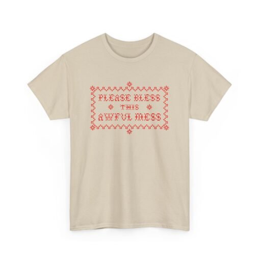 🧵😅 Please Bless This Awful Mess Unisex T-Shirt – Cross-Stitched Chaos, Worn with Pride - Image 15