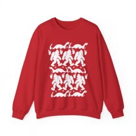 🦶🦕🎄 Bigfoot & Nessie Ugly Christmas Sweater – Mythical, Merry, and Totally Festive
