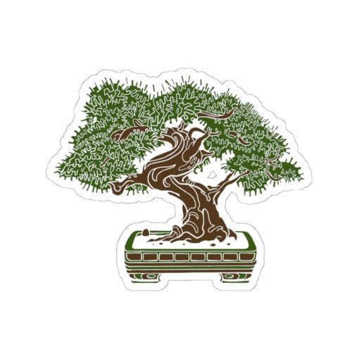 🌳 Bonsai Tree Indoor Sticker – Peace in a Small Package