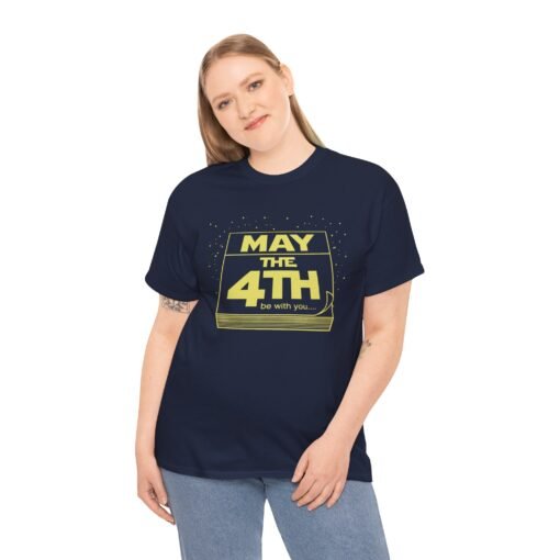 📅🌌 May the 4th Be With You Unisex T-Shirt – Galactic Holiday Vibes - Image 3