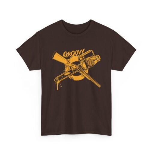🪓🔫 Groovy Unisex T-Shirt – Hail to the King, Baby - Image 11