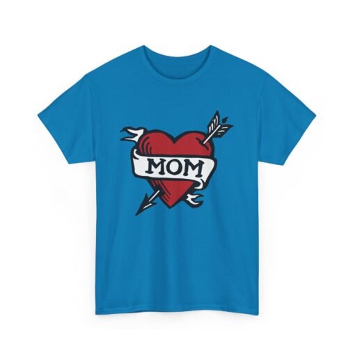 💘 Retro Mom Heart Unisex T-Shirt – Classic Ink, Eternal Love - Image 17