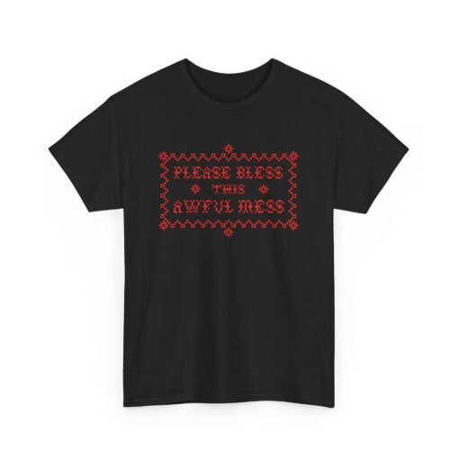 🧵😅 Please Bless This Awful Mess Unisex T-Shirt – Cross-Stitched Chaos, Worn with Pride - Image 14