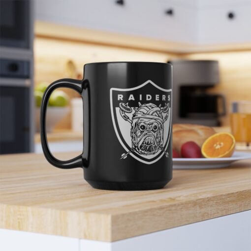 ☕🏈🔥 Tusken “Raiders” Black Mug – Intergalactic Grit, Silver & Black Style - Image 13
