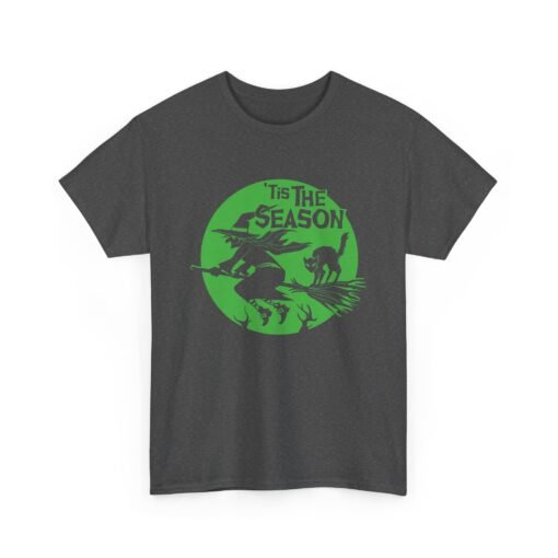 🌕🧹 ’Tis the Season Unisex T-Shirt – Full Moon, Flying Broom, Pure Magic - Image 12