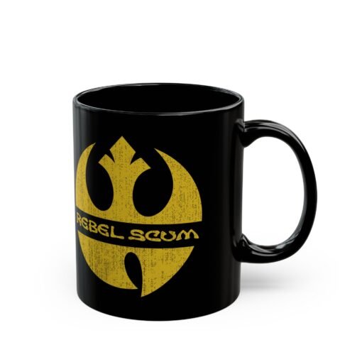 ⚔️ Rebel Scum Black Mug – Wu-Tang Style, Galactic Attitude - Image 3