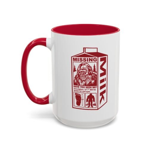 🦶🥛 Missing Bigfoot Color Accent Mug – Sip Like a Legend - Image 24