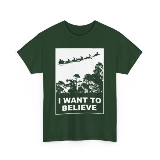 🎅🛸 I Want to Believe (In Santa) Unisex T-Shirt – Holiday Magic Meets Mulder Vibes - Image 14