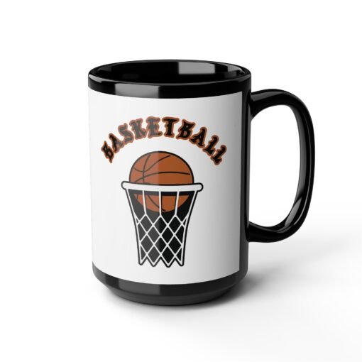 ☕🏀🔥 Basketball Black Mug – Fuel for the Court and Beyond - Image 12