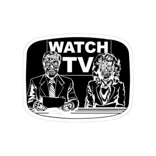 📺👽 Watch TV Indoor Sticker – A Subversive Shoutout to They Live - Image 19