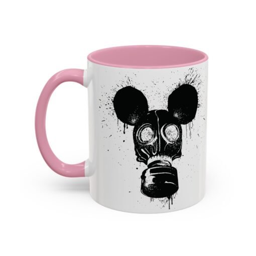 🐭☣️ Gas Mask Mouse Accent Mug – Sip with a Side of Strange - Image 44