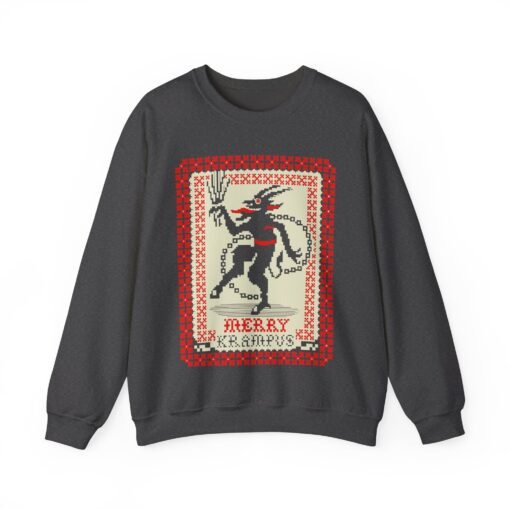 🎄👹 Merry Krampus Unisex Sweatshirt – Cozy, Creepy, Claus’s Worst Nightmare - Image 13