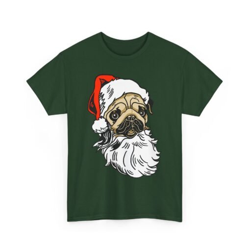 🎅🐾 Pug Santa Unisex T-Shirt – Ho Ho Hilarious Holiday Vibes - Image 13