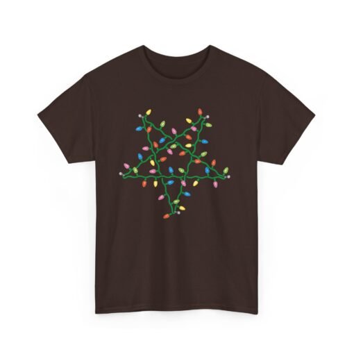 🔮 Holiday Pentagram Unisex T-Shirt – Festive with a Twist of Mischief - Image 12