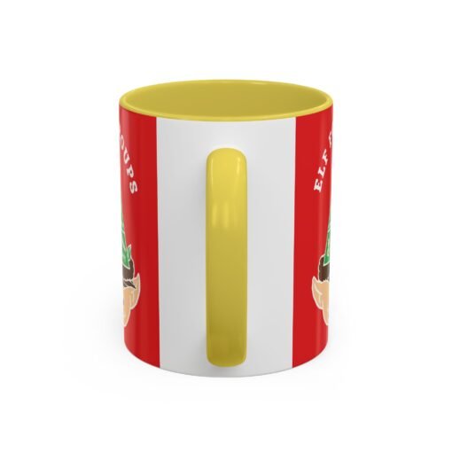 ☕🍬 Elf Food Groups Color Accent Mug – Sweet Sips from the North Pole - Image 47