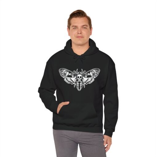 🦋💀 Death's Head Moth Unisex Hoodie – Bold. Mysterious. Unmistakably Cool. - Image 5