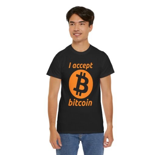 ₿💸 I Accept Bitcoin Unisex T-Shirt – Wear Your Wallet - Image 7