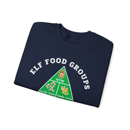 🍬 Elf Food Groups Unisex Sweatshirt – Warm, Whimsical, and Loaded with Sugar - Image 3