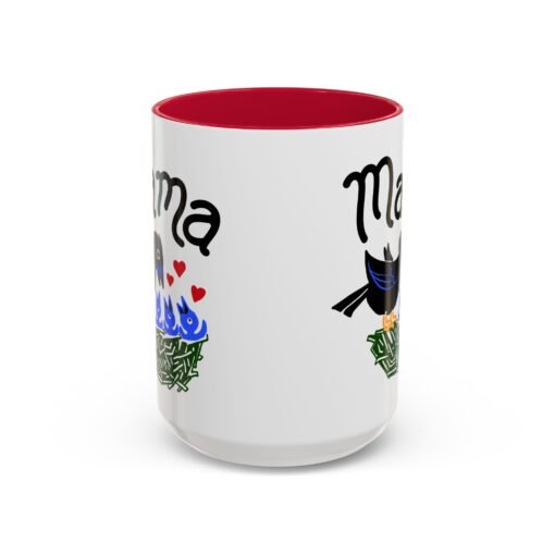 ☕ Mama Bird Color Accent Mug – Love From Above - Image 85