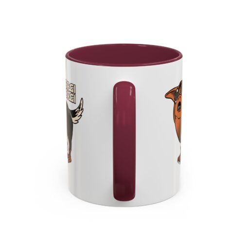 ☕🐶🐧✨ Porgi Corgi Color Accent Mug – Sip with Galactic Cuteness - Image 31