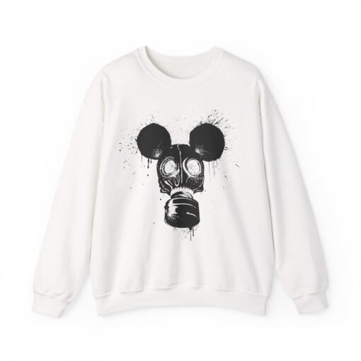 🐭☣️ Gas Mask Mouse Unisex Sweatshirt – Soft, Strange, and Slightly Sinister - Image 12