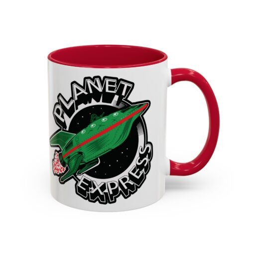 ☕ Planet Express Color Accent Mug – Fuel Your Day, 31st Century Style - Image 3