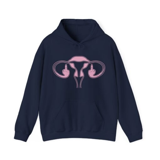 🖕🩷 Ovaries with Middle Fingers Unisex Hoodie – Fierce, Loud, and Unapologetically You - Image 13