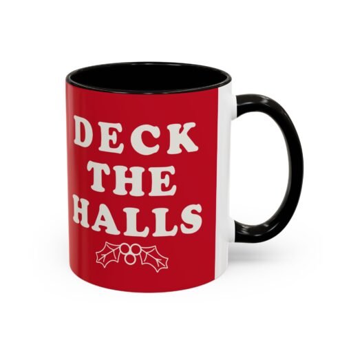 ☕ Deck the Halls Color Accent Mug – Sip Into the Season - Image 6