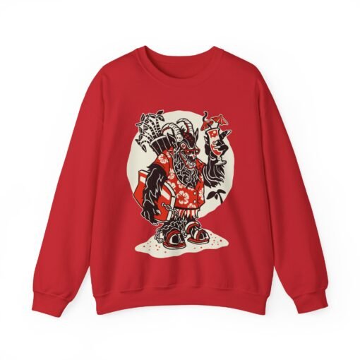 🏖️ Krampus Island Unisex Sweatshirt – Naughty Never Looked So Chill - Image 16