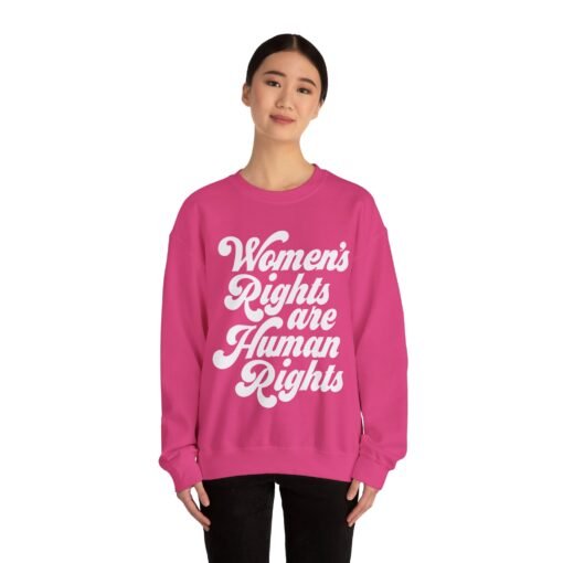✊💜 Women’s Rights Are Human Rights Unisex Sweatshirt – Speak Up. Stay Warm. - Image 4
