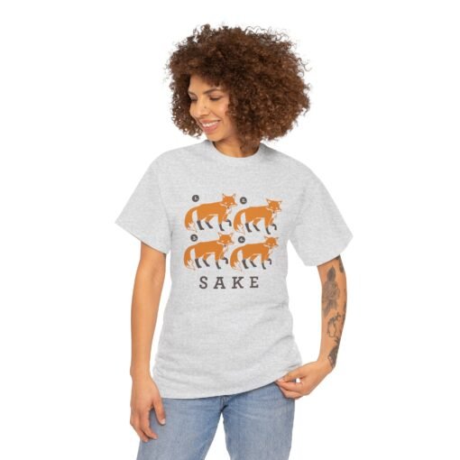 🦊🍶 Four Fox Sake Unisex T-Shirt – Clever, Cute, and a Little Bit Saucy - Image 3