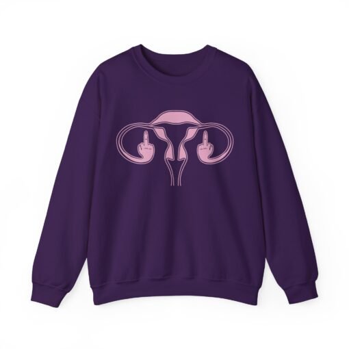 🖕🩷 Ovaries with Middle Fingers Unisex Sweatshirt – Warm, Bold, and Unapologetically Defiant - Image 10