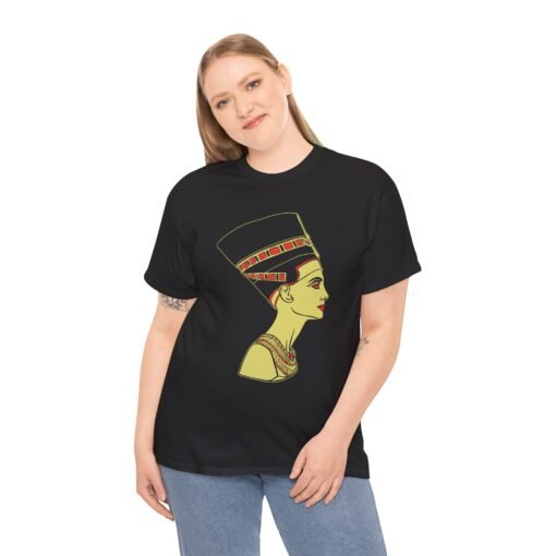 Nefertiti | Unisex | Heavy Cotton | T-Shirt | Egyptian Queen | Historical | Art - Image 5