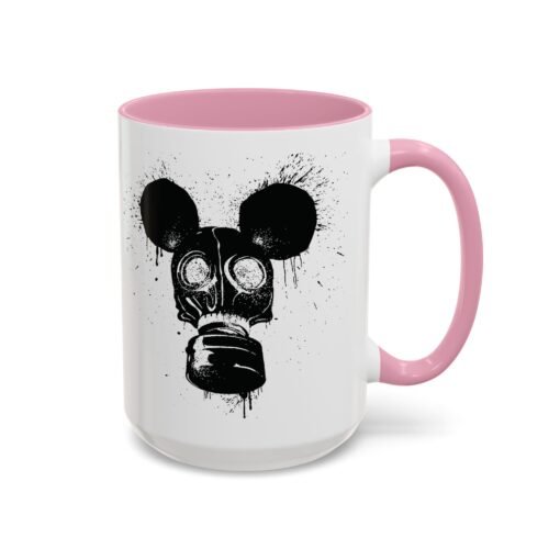 🐭☣️ Gas Mask Mouse Accent Mug – Sip with a Side of Strange - Image 82